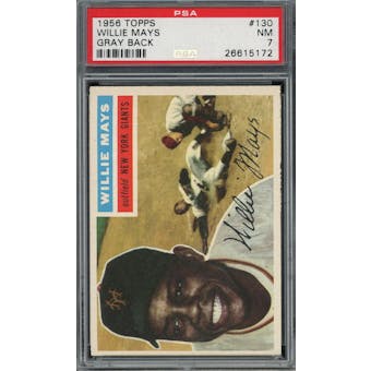 1956 Topps #130 Willie Mays GB PSA 7 *5172 (Reed Buy)