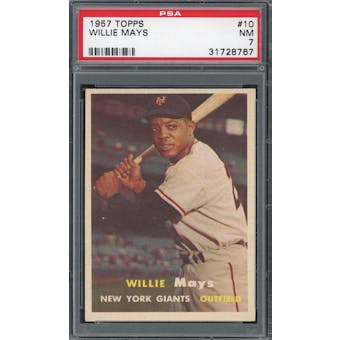 1957 Topps #10 Willie Mays PSA 7 *8767 (Reed Buy)