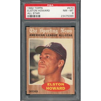 1962 Topps #473 Elston Howard PSA 8 *5086 (Reed Buy)