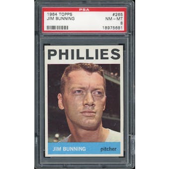 1964 Topps #265 Jim Bunning PSA 8 *5681 (Reed Buy)