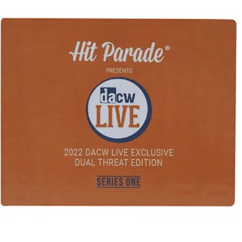 2022 Hit Parade DACW Dual Threat Football Exclusive Ser 1 - 10-Box Case- DACW Live 20 Spot Random Hit Break 4