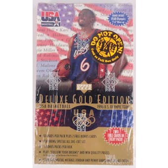 1996 Upper Deck USA Deluxe Gold Basketball Box (Reed Buy)