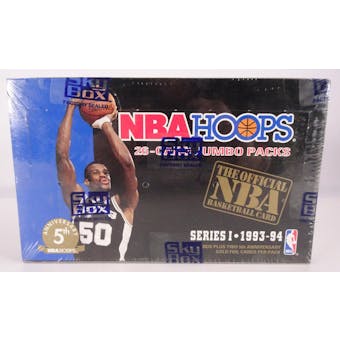 1993/94 Hoops Series 1 Basketball Jumbo Box (Reed Buy)