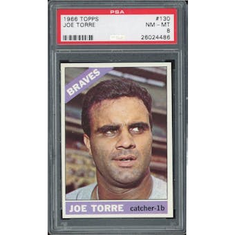 1966 Topps #130 Joe Torre PSA 8 *4486 (Reed Buy)