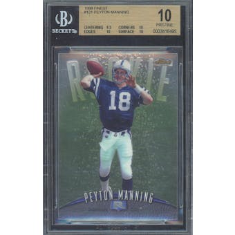 1998 Finest #121 Peyton Manning RC BGS 10 *6495 (Reed Buy)