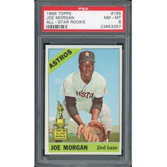 1966 Topps #195 Joe Morgan PSA 8 *3257 (Reed Buy)