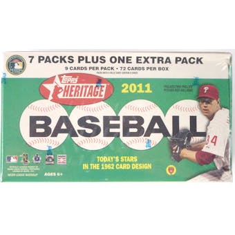 2011 Topps Heritage Baseball Blaster Box (Reed Buy)