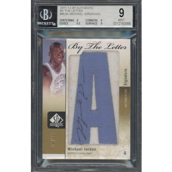 Z 2011/12 SP Authentic By The Letter #BLMJ Michael Jordan Auto #/23 BGS 9 Auto 10 *0566 (Reed Buy)