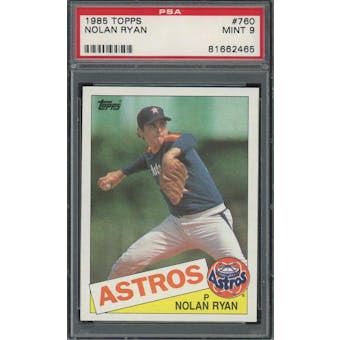 1985 Topps #760 Nolan Ryan PSA 9 *2465 (Reed Buy)
