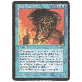 Magic the Gathering Alliances Single Force of Will Portuguese - MODERATE PLAY (MP)