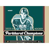 2022/23 Upper Deck Parkhurst Champions Hockey Hobby 12-Box Case (Presell)