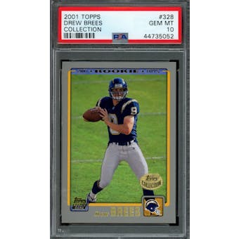 2001 Topps Collection Drew Brees #328 PSA 10
