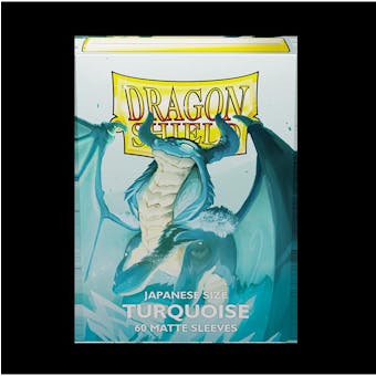 Dragon Shield Yu-Gi-Oh! Size Card Sleeves - Dual Matte Turquoise (60)