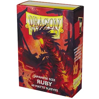 Dragon Shield Yu-Gi-Oh! Size Card Sleeves - Matte Ruby (60)