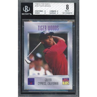 1996 SI For Kids #536 Tiger Woods BGS 8 (8,8,8,9) *8879 (Reed Buy)