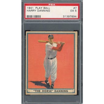 1941 Play Ball #7 Harry Danning PSA 5 *7894 (Reed Buy)