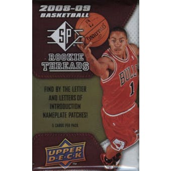 2008/09 Upper Deck SP Rookie Threads Basketball Hobby Pack