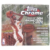 2001/02 Topps Chrome Basketball Retail Box (24ct.) (Reed Buy)