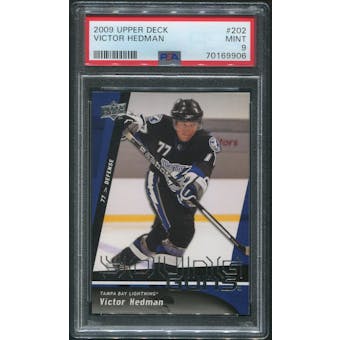 2009/10 Upper Deck Hockey #202 Victor Hedman Young Guns Rookie PSA 9 (MINT)