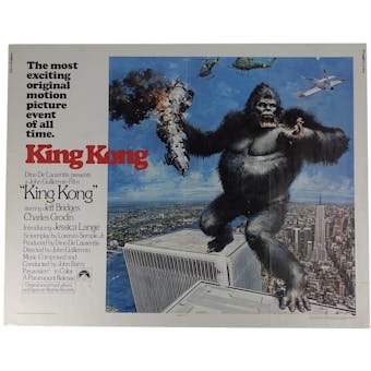 1976 King Kong Half Sheet Movie Poster - WTC Twin Towers 76/212