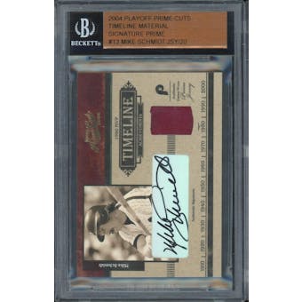 2004 Playoff Prime Cuts Timeline Signature Prime #13 Mike Schmidt #/20 (Reed Buy)