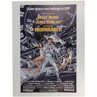 1979 Moonraker James Bond 007 Smaller Movie Poster - Roger Moore