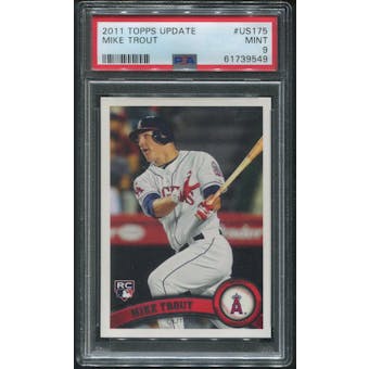 2011 Topps Update Baseball #US175 Mike Trout Rookie PSA 9 (MINT)