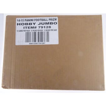 2014 Panini Prizm Football Hobby Jumbo Case (12 boxes) (Reed Buy)