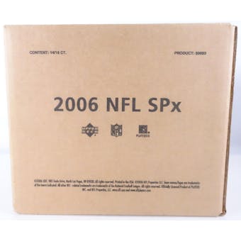 2006 Upper Deck SPx Football Hobby Case (14 boxes) (Reed Buy)