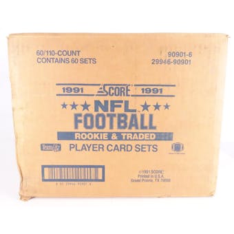 1991 Score Rookie/Traded Football Factory Set Case (60 sets) (Reed Buy)