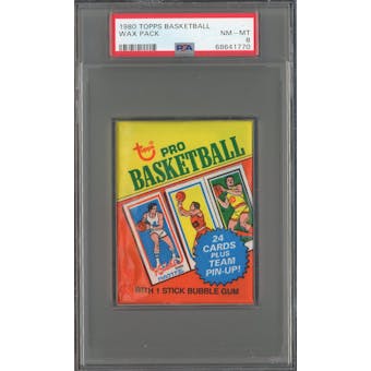 1980/81 Topps Basketball Wax Pack PSA 8 *1770 (Reed Buy)