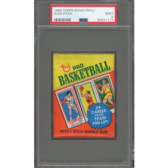 1980/81 Topps Basketball Wax Pack PSA 9 *1777 (Reed Buy)