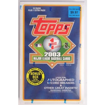 2003 Topps Series 1 Baseball Blaster Box (11-pack box) (Reed Buy)