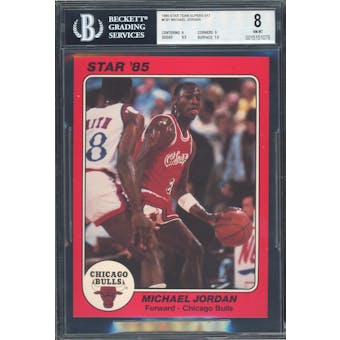 1985 Star Team Supers 5x7 #CB1 Michael Jordan BGS 8 (9,9,8.5,7.5) *1076 (Reed Buy)