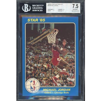 1984/85 Star Court Kings 5x7 #26 Michael Jordan BGS 7.5 (9,7.5,7,9) *1073 (Reed Buy)