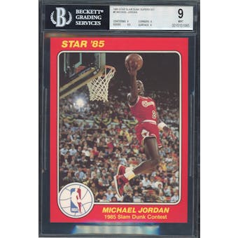 1985 Star Slam Dunk Supers 5x7 #5 Michael Jordan BGS 9 (9,9,8.5,9) *1065 (Reed Buy)