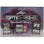 2022/23 Leaf Optichrome Basketball Hobby Box