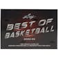 2022/23 Leaf Best Of Basketball Hobby 6-Box Case- Two-Bros 6 Spot Random Box Break #2