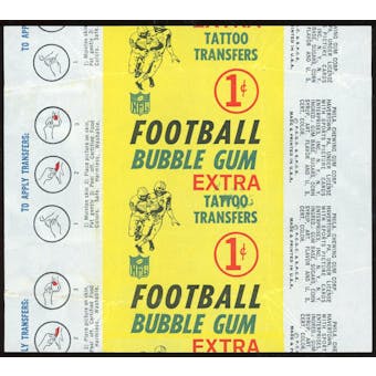 1964 Philadelphia Football Wax Pack 1 Cent Wrapper (EX-MT/NM) (Reed Buy)