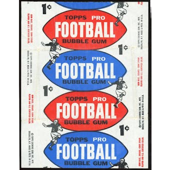 1957 Topps Football Wax Pack 1 Cent Wrapper (EX) (Reed Buy)
