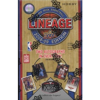 2008/09 Upper Deck Lineage Basketball Hobby Box