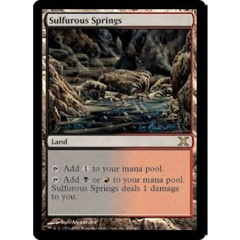 Magic the Gathering 10th Edition Single Sulfurous Springs Foil Near Mint (NM)