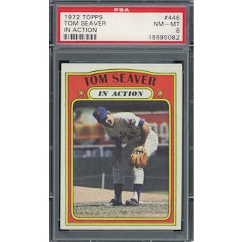 1972 Topps #446 Tom Seaver IA PSA 8 *5082 (Reed Buy)