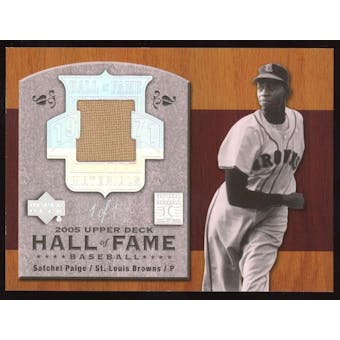 2005 Upper Deck Hall of Fame Materials Rainbow #SP2 Satchel Paige Brown Pitching Pants 1/1 (Reed Buy)