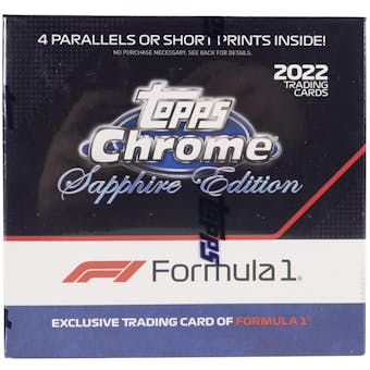 2022 Topps Chrome F1 Formula 1 Sapphire Edition 1-Box - DACW Live 4 Spot Random Pack Break #4