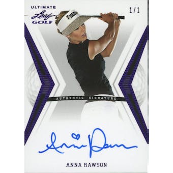 2012 Leaf Ultimate Golf #BAAR1 Anna Rawson Autograph 1/1 (Reed Buy)