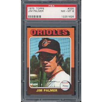 1975 Topps #335 Jim Palmer PSA 8 *1826 (Reed Buy)