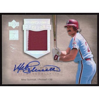 2005 Upper Deck Hall of Fame Seasons Auto-Patch Rainbow #MS3 Mike Schmidt Portrait 1/1 (Reed Buy)