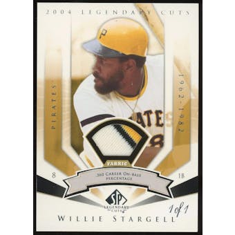 2004 SP Legendary Cuts Significant Fact Memorabilia #125 Willie Stargell 1/1 (Reed Buy)