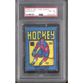 1979/80 O-Pee-Chee Hockey Wax Pack PSA 8